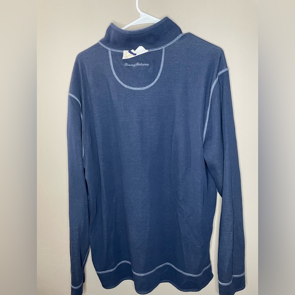Tommy Bahama Reversible 1/3 zip pullover sweater Size L - Picture 8 of 8